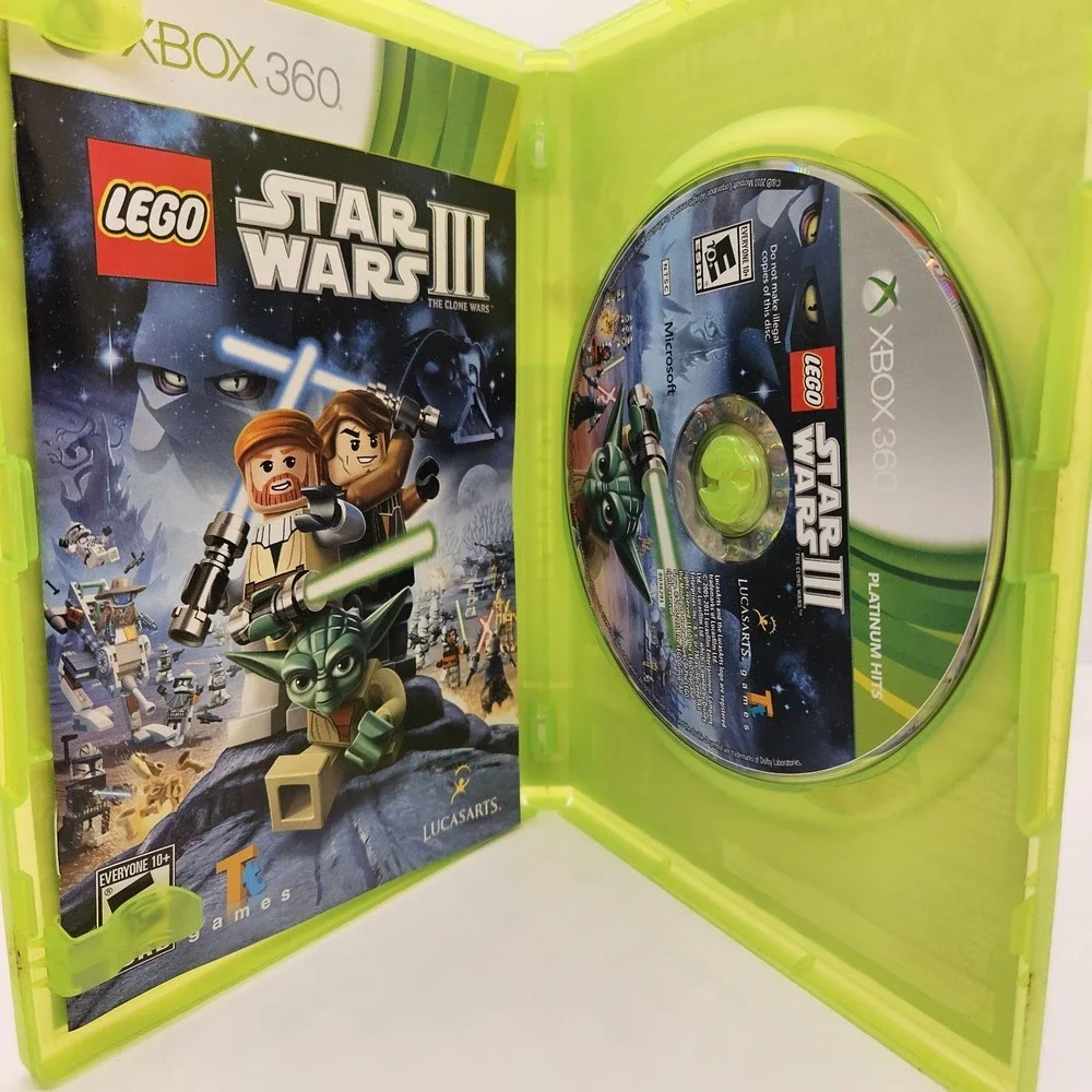 LEGO Star‎ Wars III The Clone Wars Xbox 360 Platinum Hits Complete